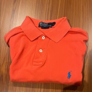 Polo by Ralph Lauren Orange Polo with Blue Pony